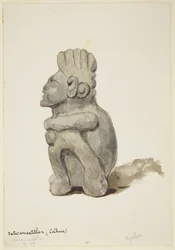Figuur uit Ixtacamaxtitlan, Cholula, Puebla, Mexico