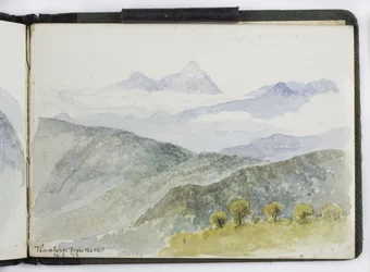 Schetsboek van aquarellen, tekeningen en notities, Mexico, 1896-1898