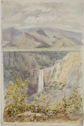 Waterval in Huauchinango, Puebla staat, Mexico