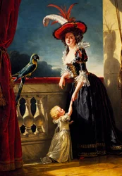 Portret van Adelaide de Bourbon, door Adelaide Labille-Guiard