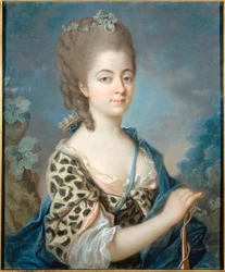Portret van Marie-Aurore de Saxe 1748-1821 als Diana, ca. 1777