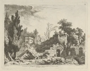 Vue des restes d