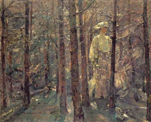 Vrouw in een bos, 1906