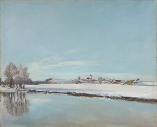 Winterlandschap (landschap in Dachau)