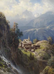 Dorp in de Berner Alpen