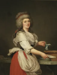 Madame Adelaide Aughie, vriendin van Koningin Marie Antoinette, als melkmeisje in Trianon