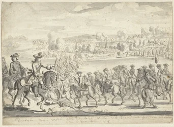 Overtocht van het Saksische leger over de Weichsel op 8 december 1715