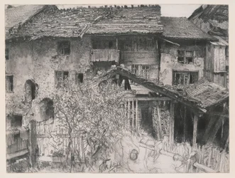 Oude huizen in Interlaken