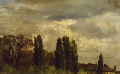 Gezicht op het park van prins Albrecht