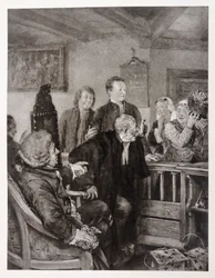 Mevrouw Marthes aanklacht, bij De gebroken kruik van Heinrich von Kleist
