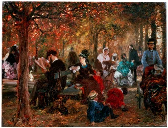 In de Jardin de Luxembourg Een herinnering aan de Jardin de Luxembourg, 1876