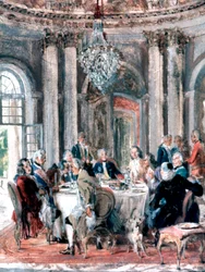 Reünie in het herenhuis, 1849