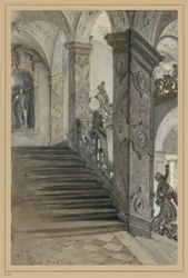 Slot Mirabell, Salzburg, trappenhuis van Lucas von Hildebrandt