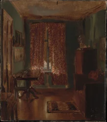 De salon van de kunstenaar in de Ritterstrasse