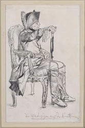 Wasfiguur van Frederik II (door Schadow aangevuld) voor de Koninklijke Kunstkamer