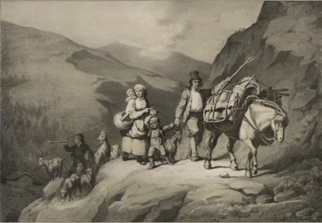 Illustratie uit het boek Noorwegen voorgesteld in tekeningen van Asbjørnsen, P.Chr. en uitgegeven door Chr. Tønsberg (no, 1848)