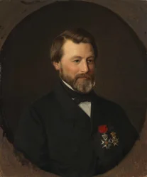 Portret van Emil Tidemand, de broer van de kunstenaar