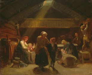 Zondagochtend in het huis van een boer