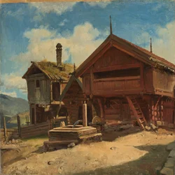 De boerderij Gulsvik in Hallingdal