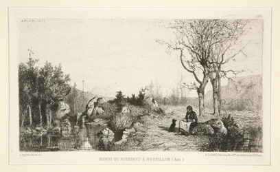 Bords du ruisseau a Rossilon (Ain)