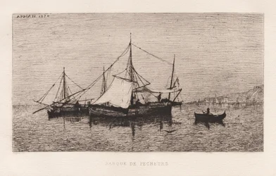 Vissersboot Kustschip Italiaanse Kust..., 1874