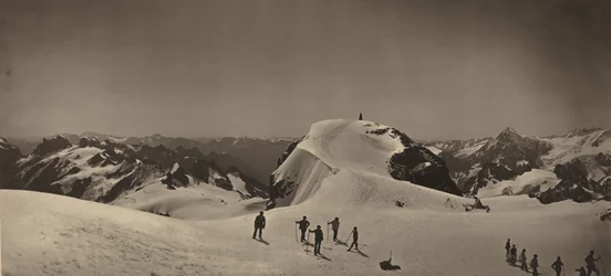 Top van de Mont Titlis, Zwitserland,1866 (foto)