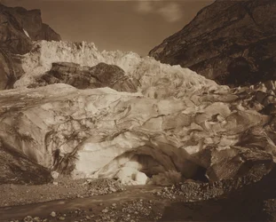 Zwitserland. Grindelwald, Bovenste gletsjer, Bron van de Lutschine