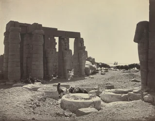 Het Ramesseum, Thebe, 1869