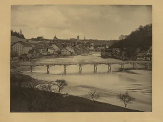 Gezicht op Schaffhausen, Zwitserland