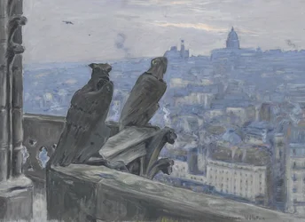 Parijs gezien vanaf de torens van de Notre Dame