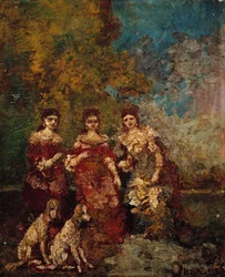 Drie Vrouwen in het Park