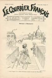 Omslag van Le Courrier français, nummer 5, Satirique in N & B