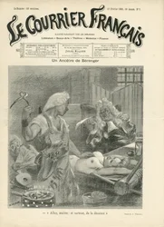 Illustratie van Adolphe dit Willette voor de omslag van Le Courrier francais