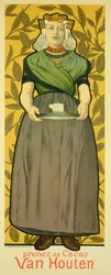 Reproductie van een reclameposter voor ’Van Houten Cocoa’, 1893