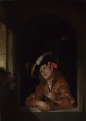 Een jongen met een muizenval