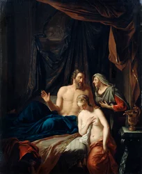 Sarah presenteert Hagar aan Abraham, laat 17e begin 18e eeuw