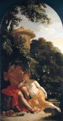 Herder en herderin, de verliefde herder