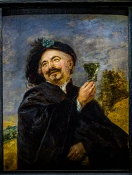 Een vrolijke drinker
