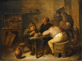 Tabagie - Interieur van een openbaar huis ...