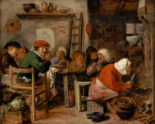 Vrouw die pannenkoeken maakt