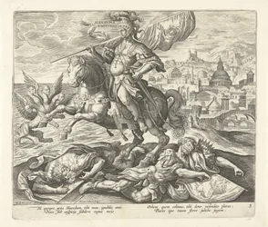 Alexander de Grote als derde koning uit het visioen van Daniël