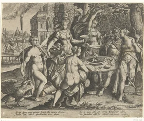 Allegorie van de vijf zintuigen