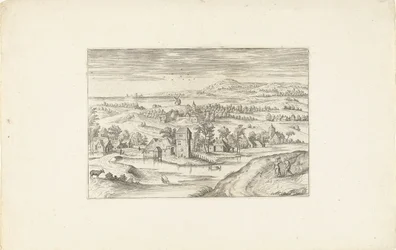 Landschap met een boerenhoeve