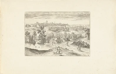 Landschap met een vijver