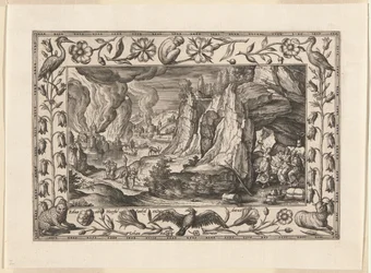 Lot en zijn dochters, uit Landschappen met scènes uit het Oude en Nieuwe Testament en Jachtscènes