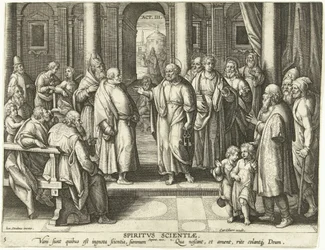 Petrus en Paulus bewijzen de opstanding van Christus: de gave van geleerdheid