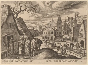 De Maagd en Jozef in de herberg