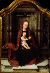 De Maagd en het Kind op de Troon