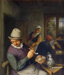 De roker in een taverne ...