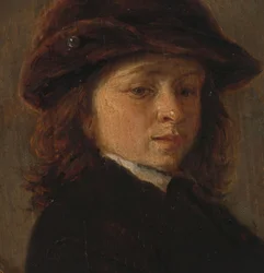Portret van een jongen, ca.1648-c.1655 (olieverf op paneel)